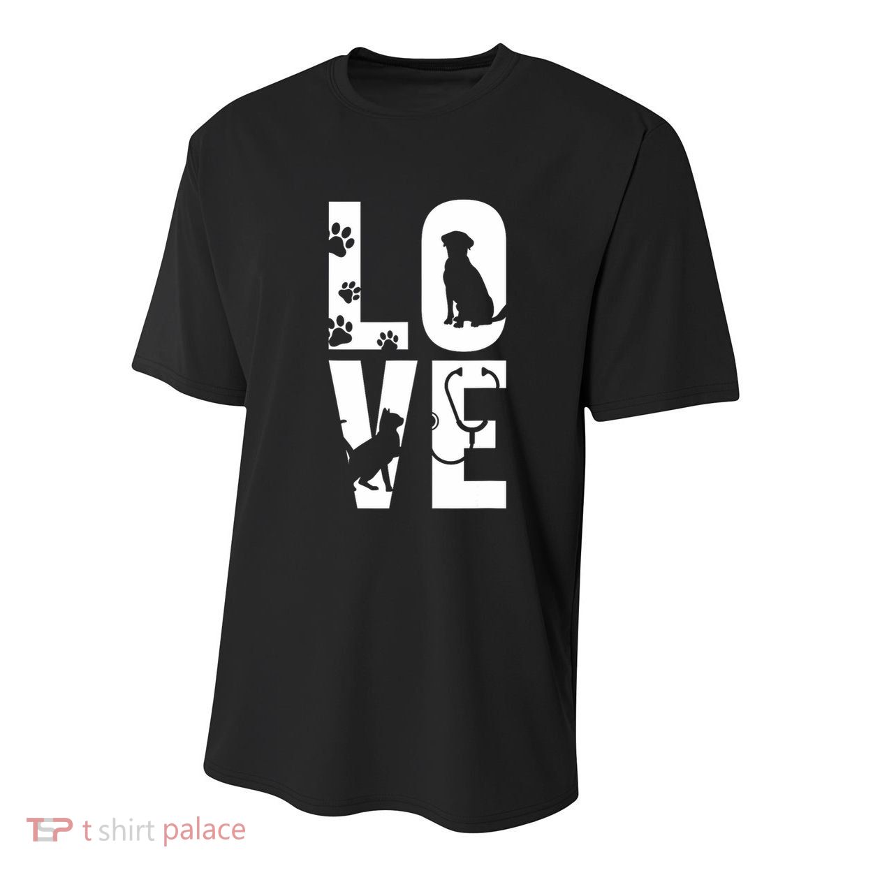 Cute Vet Tech Lvt Love Animals Veterinary Technician Dog Cat Youth Performance Sprint T-Shirt
