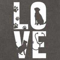 Cute Vet Tech Lvt Love Animals Veterinary Technician Dog Cat Cotton Canvas Backpack