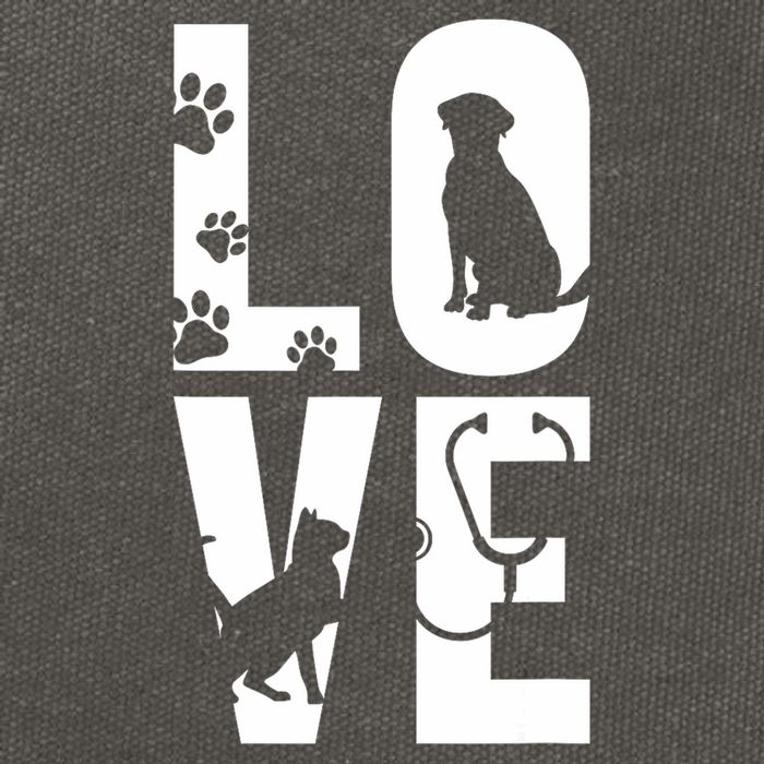 Cute Vet Tech Lvt Love Animals Veterinary Technician Dog Cat Cotton Canvas Backpack