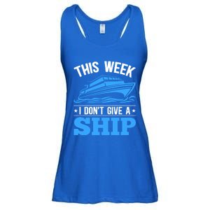 Cruise Vacation This Week I Don't Give A Ship Cruise Couples Funny Gift Ladies Essential Flowy Tank