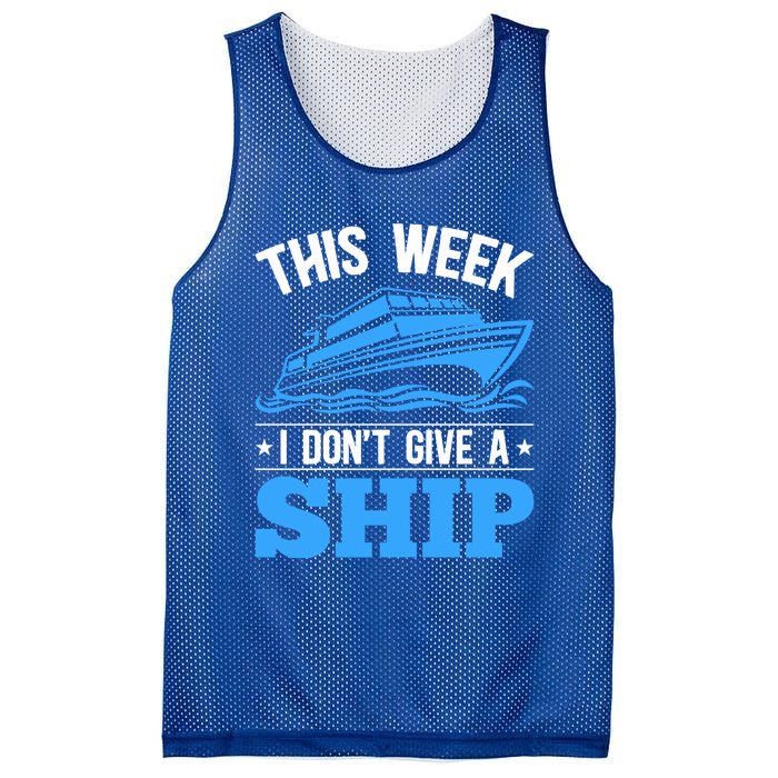 Cruise Vacation This Week I Don't Give A Ship Cruise Couples Funny Gift Mesh Reversible Basketball Jersey Tank