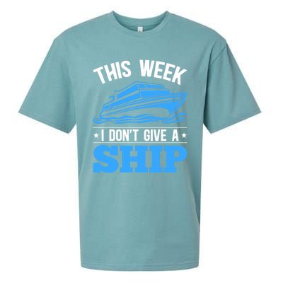 Cruise Vacation This Week I Don't Give A Ship Cruise Couples Funny Gift Sueded Cloud Jersey T-Shirt