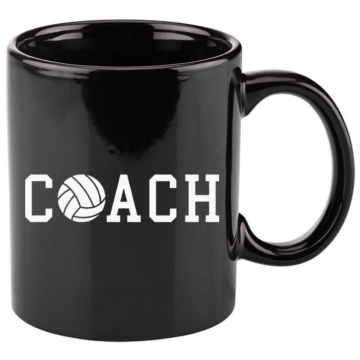 Coach Volleyball Team Gift Idea 11oz C Handle Ceramic Mug