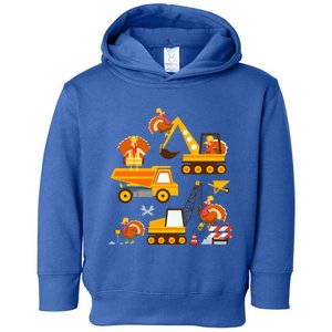 Construction Vehicle Thanksgiving Truck Turkey Toddler Hoodie