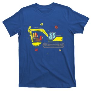 Construction Vehicle Thanksgiving Truck Turkey T-Shirt