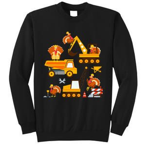 Construction Vehicle Thanksgiving Truck Turkey Sweatshirt