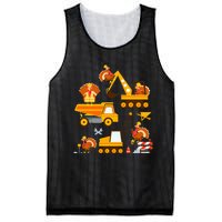 Construction Vehicle Thanksgiving Truck Turkey Mesh Reversible Basketball Jersey Tank