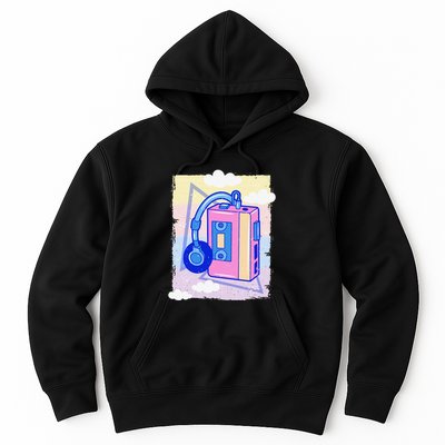 Cassette Vaporwave Tape Retro Vintage 70's 80's 90's Music Hoodie