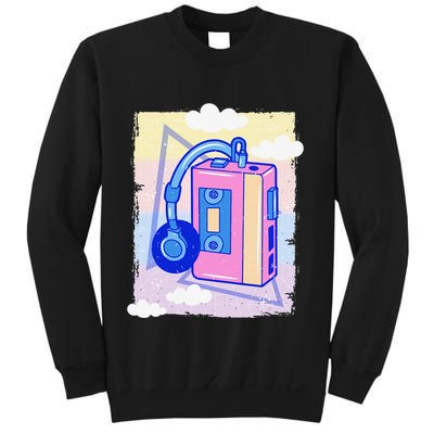 Cassette Vaporwave Tape Retro Vintage 70's 80's 90's Music Sweatshirt