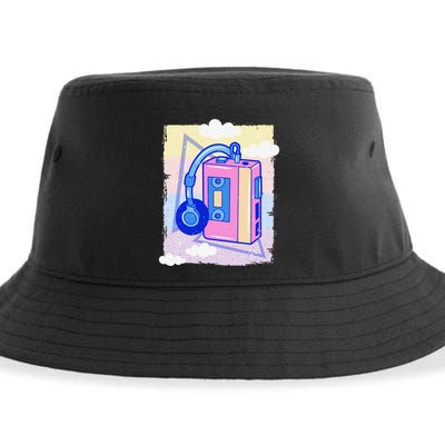 Cassette Vaporwave Tape Retro Vintage 70's 80's 90's Music Sustainable Bucket Hat