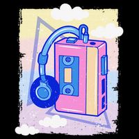 Cassette Vaporwave Tape Retro Vintage 70's 80's 90's Music Bucket Hat