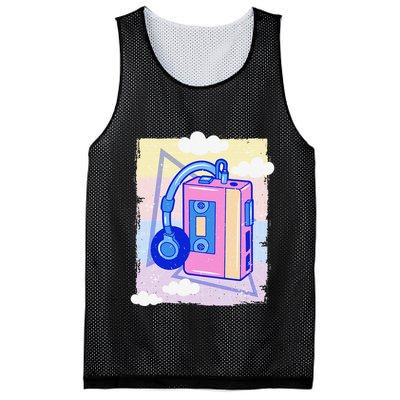 Cassette Vaporwave Tape Retro Vintage 70's 80's 90's Music Mesh Reversible Basketball Jersey Tank