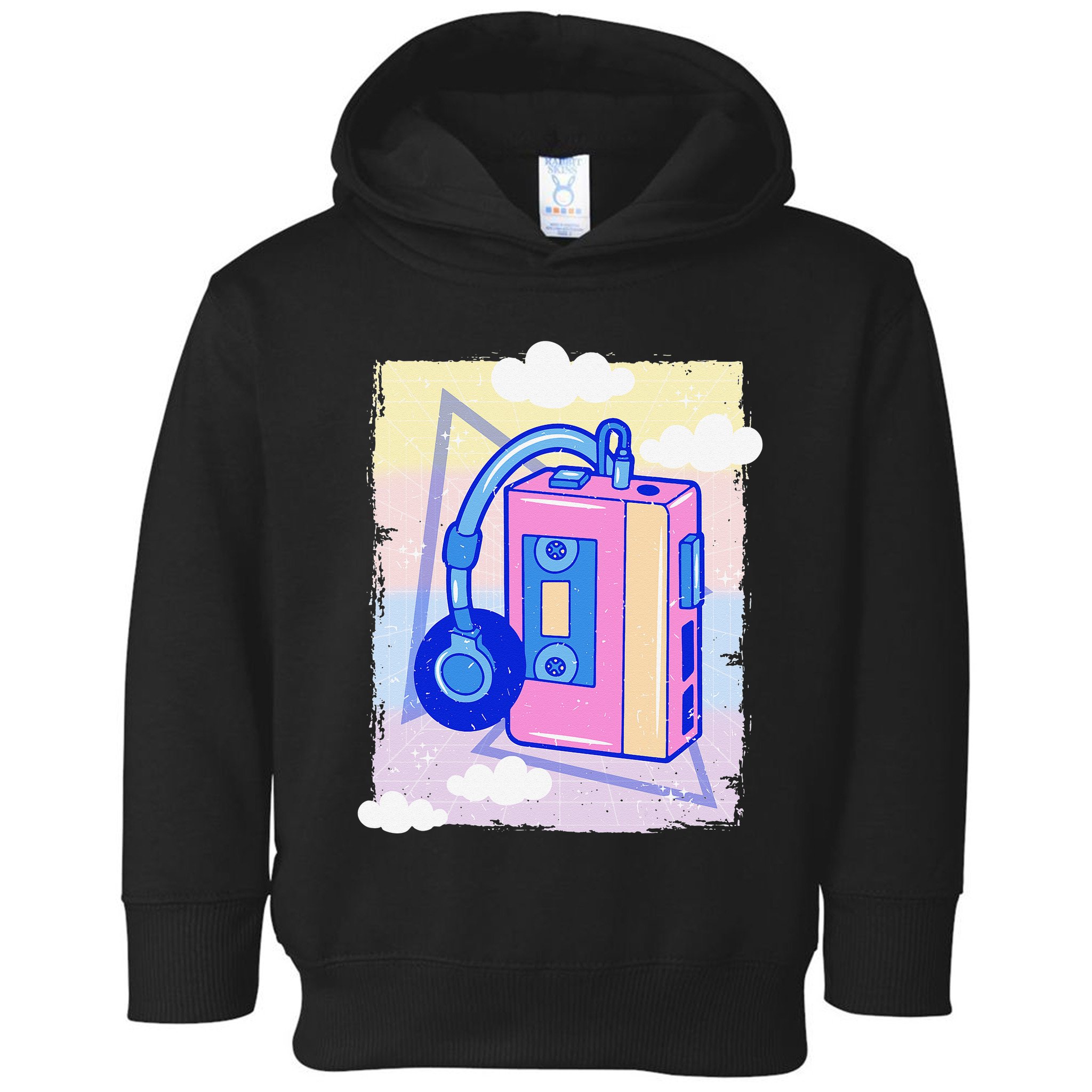 Cassette Vaporwave Tape Retro Vintage 70's 80's 90's Music Toddler Hoodie