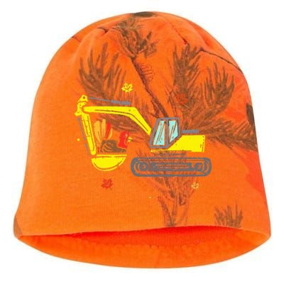 Construction Vehicle Thanksgiving Truck Turkey Kati - Camo Knit Beanie