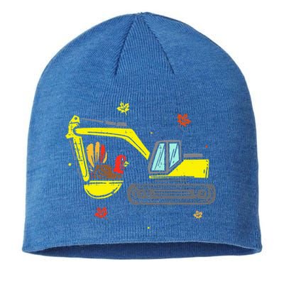 Construction Vehicle Thanksgiving Truck Turkey Sustainable Beanie