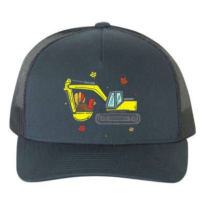 Construction Vehicle Thanksgiving Truck Turkey Yupoong Adult 5-Panel Trucker Hat