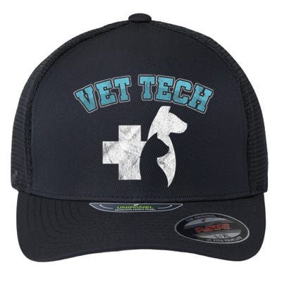 Cool Vet Technician Dog Cat Veterinarian Animal Gift Flexfit Unipanel Trucker Cap