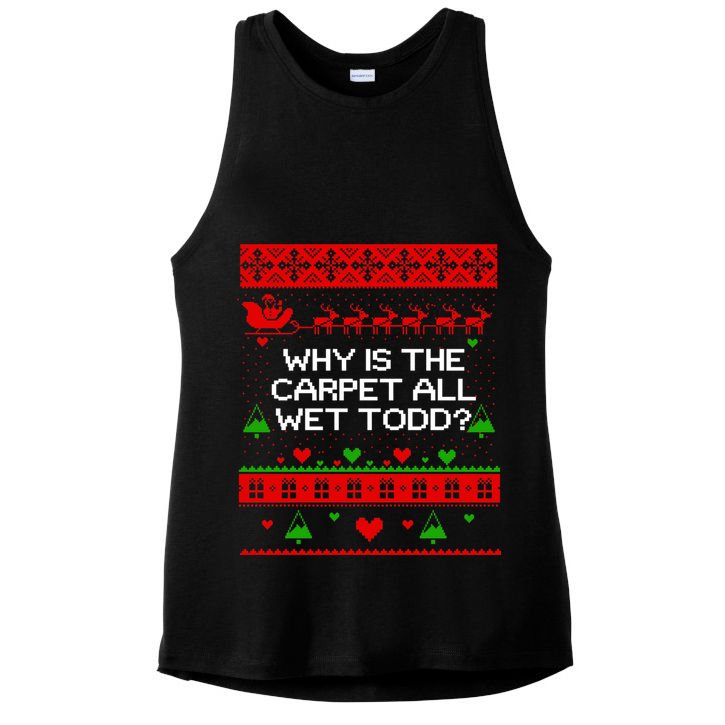 Christmas Vacation Todd & Margo Matching Family Christmas Shirts Ladies PosiCharge Tri-Blend Wicking Tank