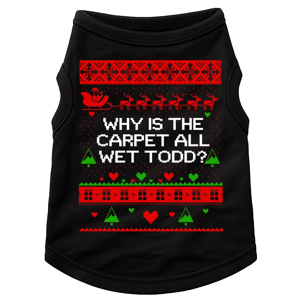 Christmas Vacation Todd & Margo Matching Family Christmas Shirts Doggie Tank