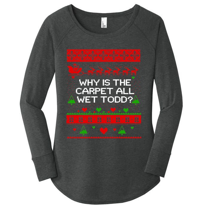 Christmas Vacation Todd & Margo Matching Family Christmas Shirts Women's Perfect Tri Tunic Long Sleeve Shirt