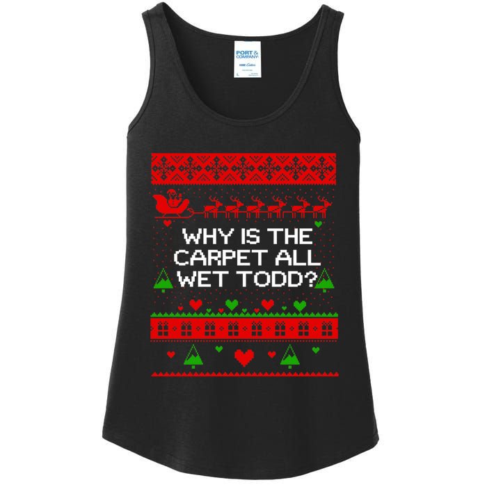 Christmas Vacation Todd & Margo Matching Family Christmas Shirts Ladies Essential Tank