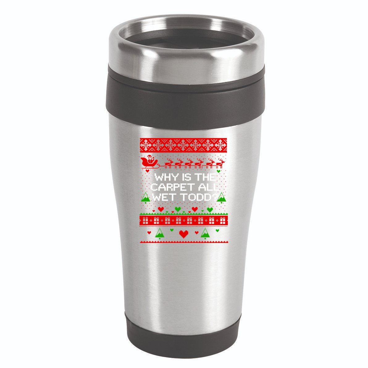 Christmas Vacation Todd & Margo Matching Family Christmas Shirts 16oz Travel Tumbler