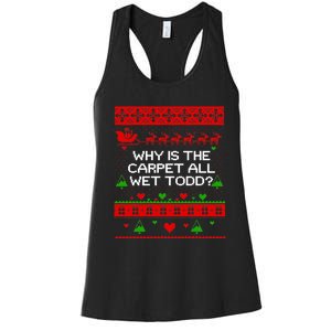 Christmas Vacation Todd & Margo Matching Family Christmas Shirts Women's Racerback Tank