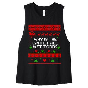 Christmas Vacation Todd & Margo Matching Family Christmas Shirts Women's Racerback Cropped Tank