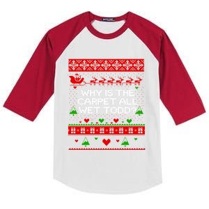 Christmas Vacation Todd & Margo Matching Family Christmas Shirts Kids Colorblock Raglan Jersey