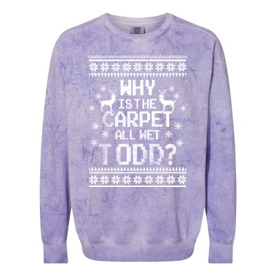 Christmas Vacation Todd & Margo Matching Family Christmas Shirts Colorblast Crewneck Sweatshirt