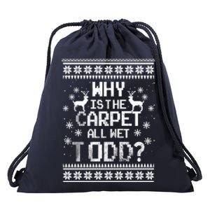 Christmas Vacation Todd & Margo Matching Family Christmas Shirts Drawstring Bag