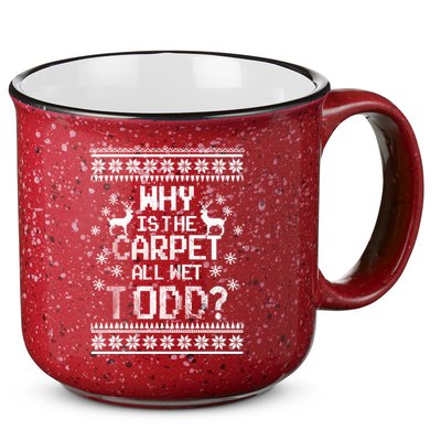 Christmas Vacation Todd & Margo Matching Family Christmas Shirts 15oz Campfire Ceramic Mug