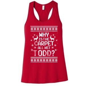 Christmas Vacation Todd & Margo Matching Family Christmas Shirts Women's Racerback Tank