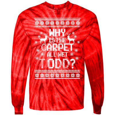 Christmas Vacation Todd & Margo Matching Family Christmas Shirts Tie-Dye Long Sleeve Shirt