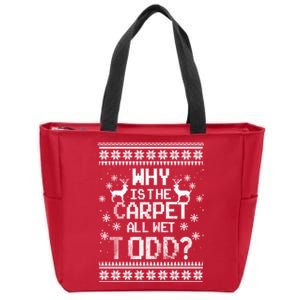 Christmas Vacation Todd & Margo Matching Family Christmas Shirts Zip Tote Bag