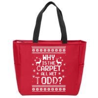 Christmas Vacation Todd & Margo Matching Family Christmas Shirts Zip Tote Bag