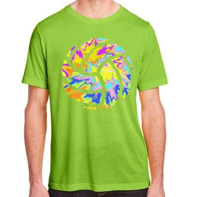 Colorful Volleyball Tie Dye  Teen  Player Coach Adult ChromaSoft Performance T-Shirt