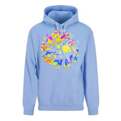 Colorful Volleyball Tie Dye  Teen  Player Coach Unisex Surf Hoodie