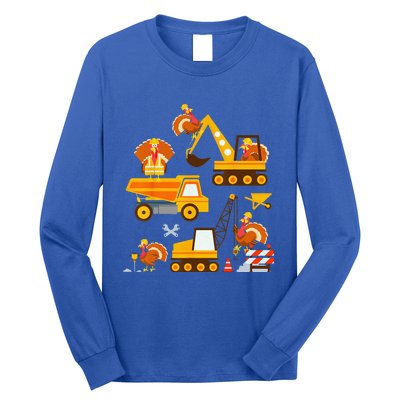 Construction Vehicle Thanksgiving Truck Turkey Long Sleeve Shirt