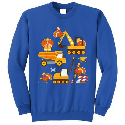 Construction Vehicle Thanksgiving Truck Turkey Sweatshirt