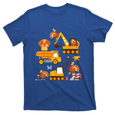 Construction Vehicle Thanksgiving Truck Turkey T-Shirt