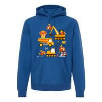 Construction Vehicle Thanksgiving Truck Turkey Premium Hoodie