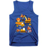 Construction Vehicle Thanksgiving Truck Turkey Tank Top