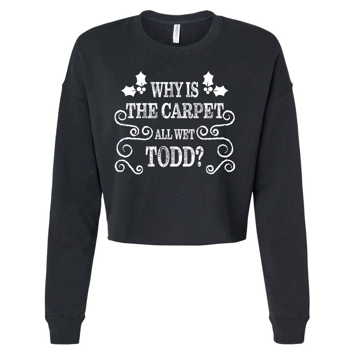 Christmas Vacation Todd & Margo Matching Family Christmas Shirts Cropped Pullover Crew