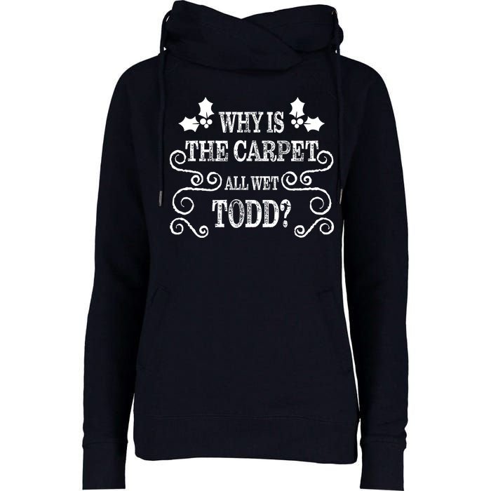 Christmas Vacation Todd & Margo Matching Family Christmas Shirts Womens Funnel Neck Pullover Hood