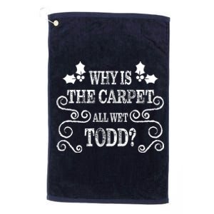 Christmas Vacation Todd & Margo Matching Family Christmas Shirts Platinum Collection Golf Towel