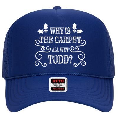 Christmas Vacation Todd & Margo Matching Family Christmas Shirts High Crown Mesh Back Trucker Hat