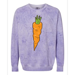 Carrots Vegetables Team Peas And Carrots Meaningful Gift Colorblast Crewneck Sweatshirt