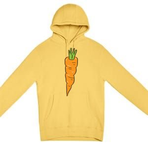 Carrots Vegetables Team Peas And Carrots Meaningful Gift Premium Pullover Hoodie