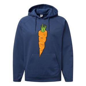 Carrots Vegetables Team Peas And Carrots Meaningful Gift Performance Fleece Hoodie